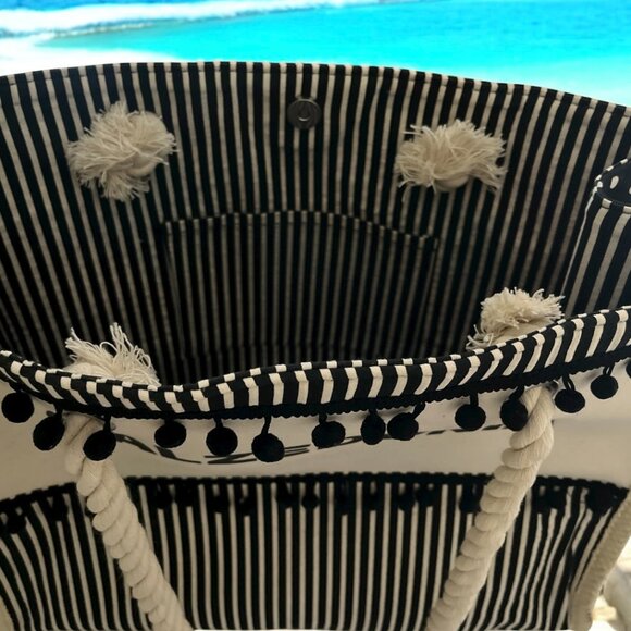 Calzedonia Two-Tone Beach Tote Bag - Picture 3 of 7